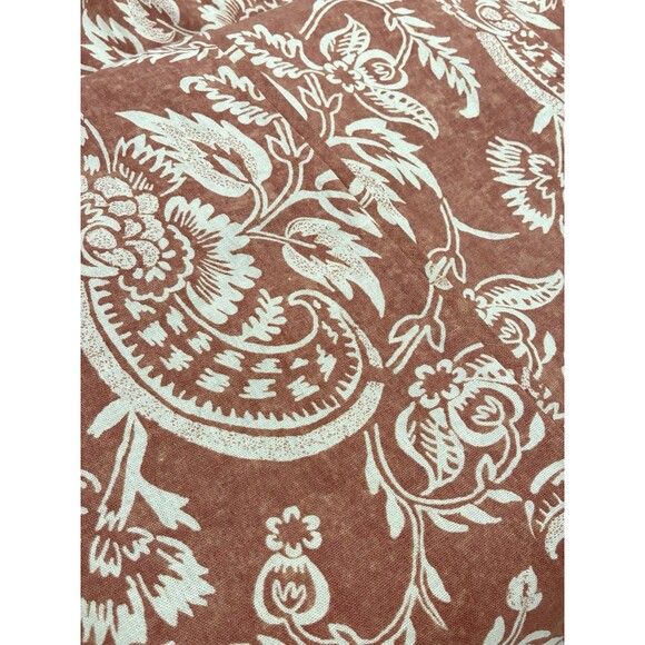 Pottery Barn Alessandra Twin Duvet Cover Terracotta Linen Blend - Picture 1 of 4
